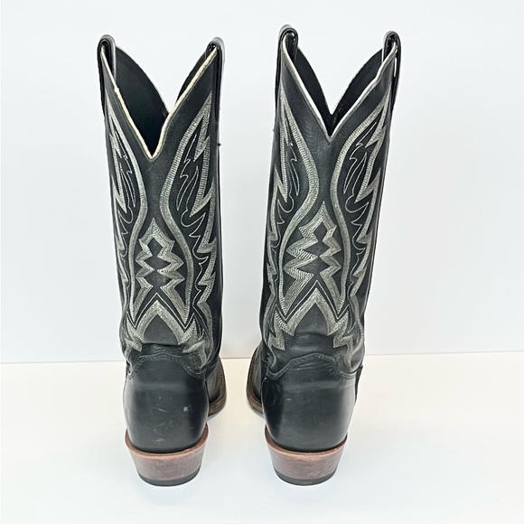 Justin Boots Womens Size 9.5B QUINLAN  BRL440 Black Leather Handcrafted USA - Picture 5 of 11